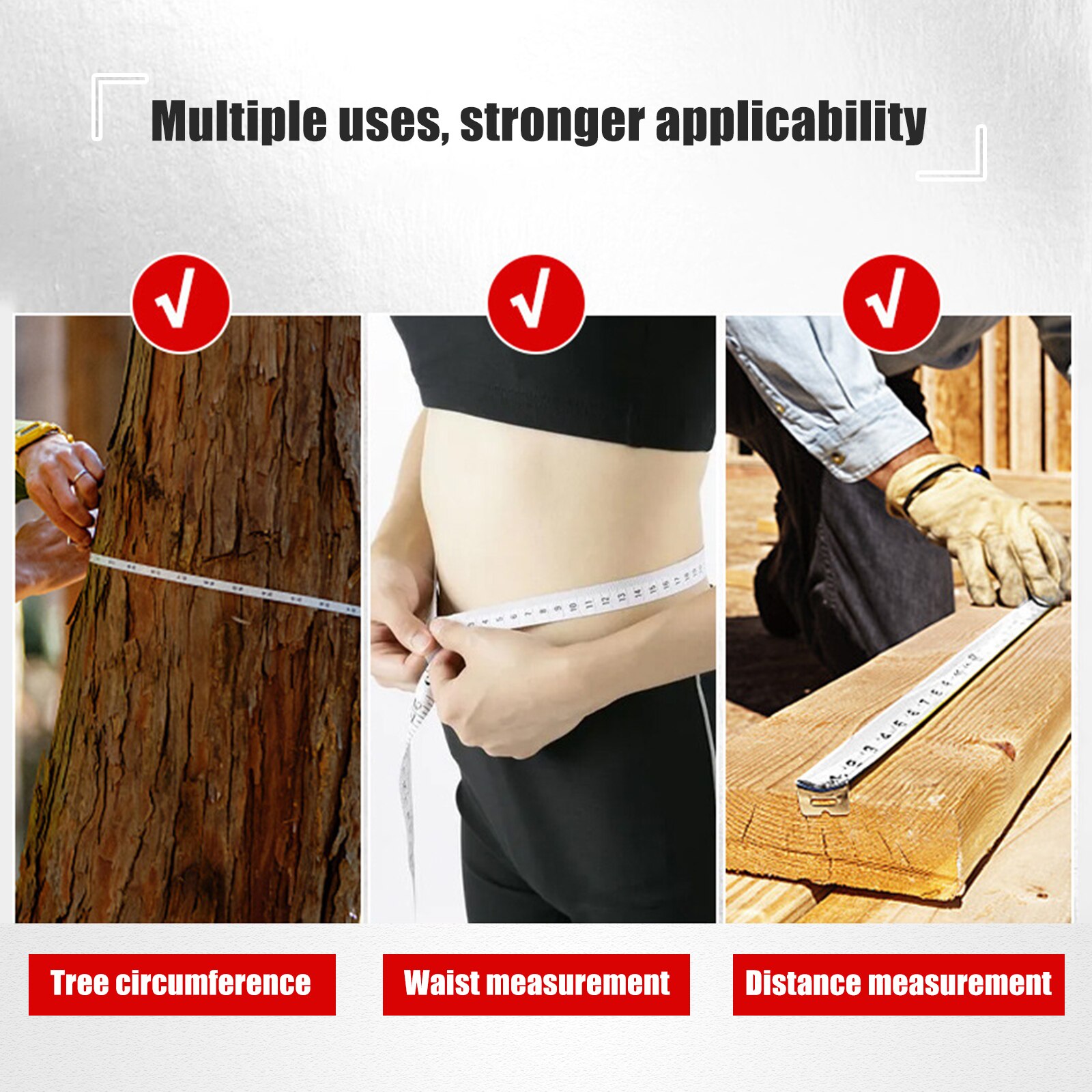 Tree Diameter Tape 2 M Soft Retractable Metal Measuring Tape- Use For Measuring Cylindrical Objects