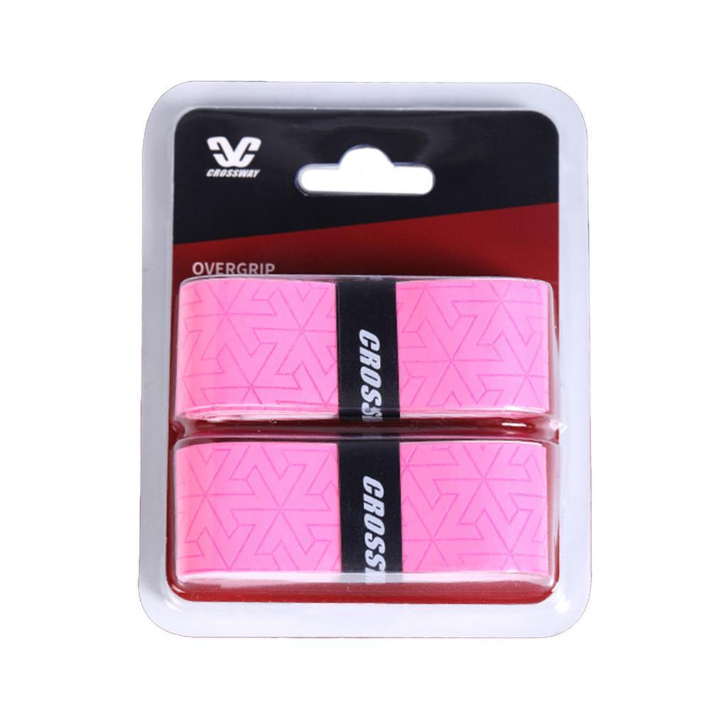 Racket Grip Cover Wear-resistant Racket Grip Band Faux Leather Practical Ergonomic Racket Handle Grip Tape:  Pink