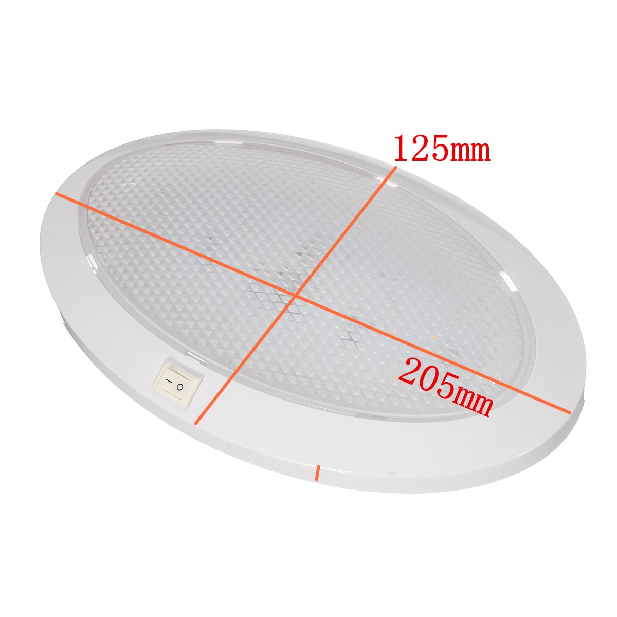 4.2W Pannenkoek Led Licht Universele Auto Interieur Dak Plafond Lichtkoepel Met Schakelaar Voor Rv Auto Boot Caravan Voor camper Trailer