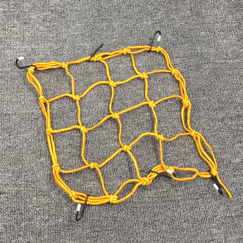 Accesorios elásticos para motocicleta soporte para casco de casco, malla elástica para tanque de equipaje, para KTM, ATV, bicicleta, 30x30CM: Gold