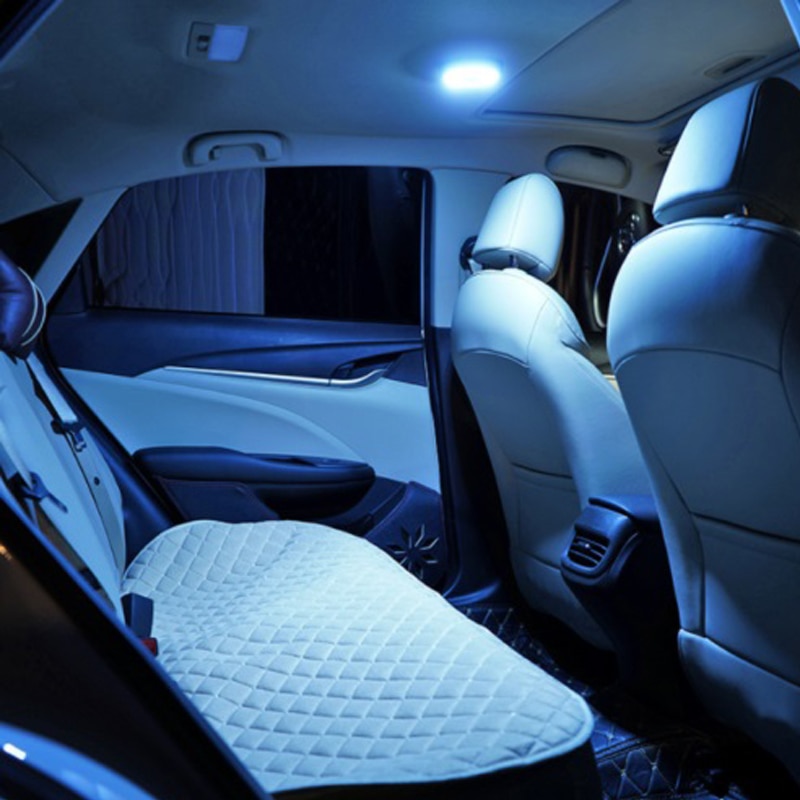 Luz de techo con imán de carga USB luz Interior de lectura de coche azul y blanco para coche