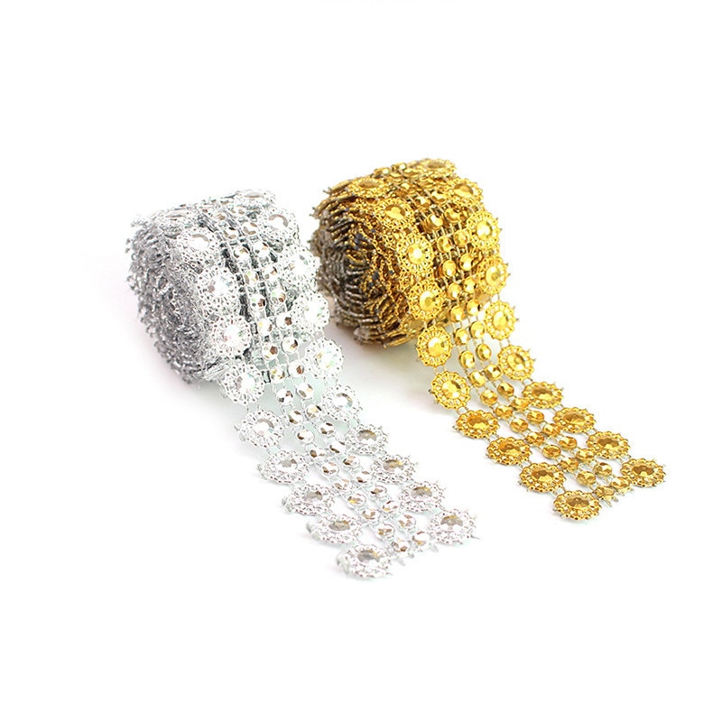 Diamant soleil fleur maille rouleau événement licorne fête anniversaire mariage bricolage décorations Table gâteau enveloppement cristal rubans ruban Tulle