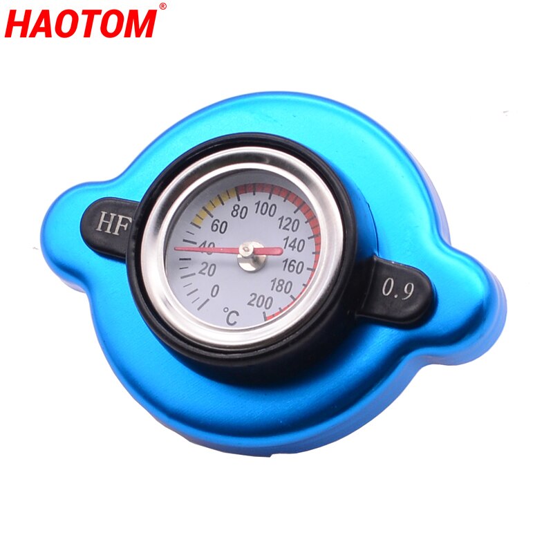 Universal rostfritt stål termo kylarlock tanklock vattentemperaturmätare för grävmaskin andra maskiner verktygssäker 0.9
