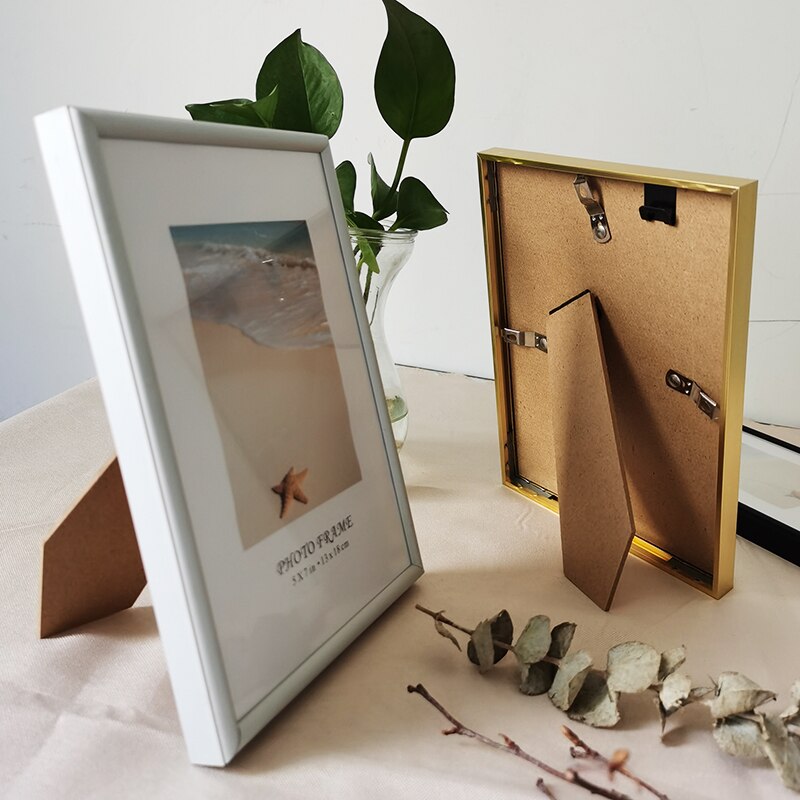 Petit cadre Photo en aluminium pour tenture murale avec plexiglas 9x13 13x18cm, cadre Photo en métal pour décoration Photo