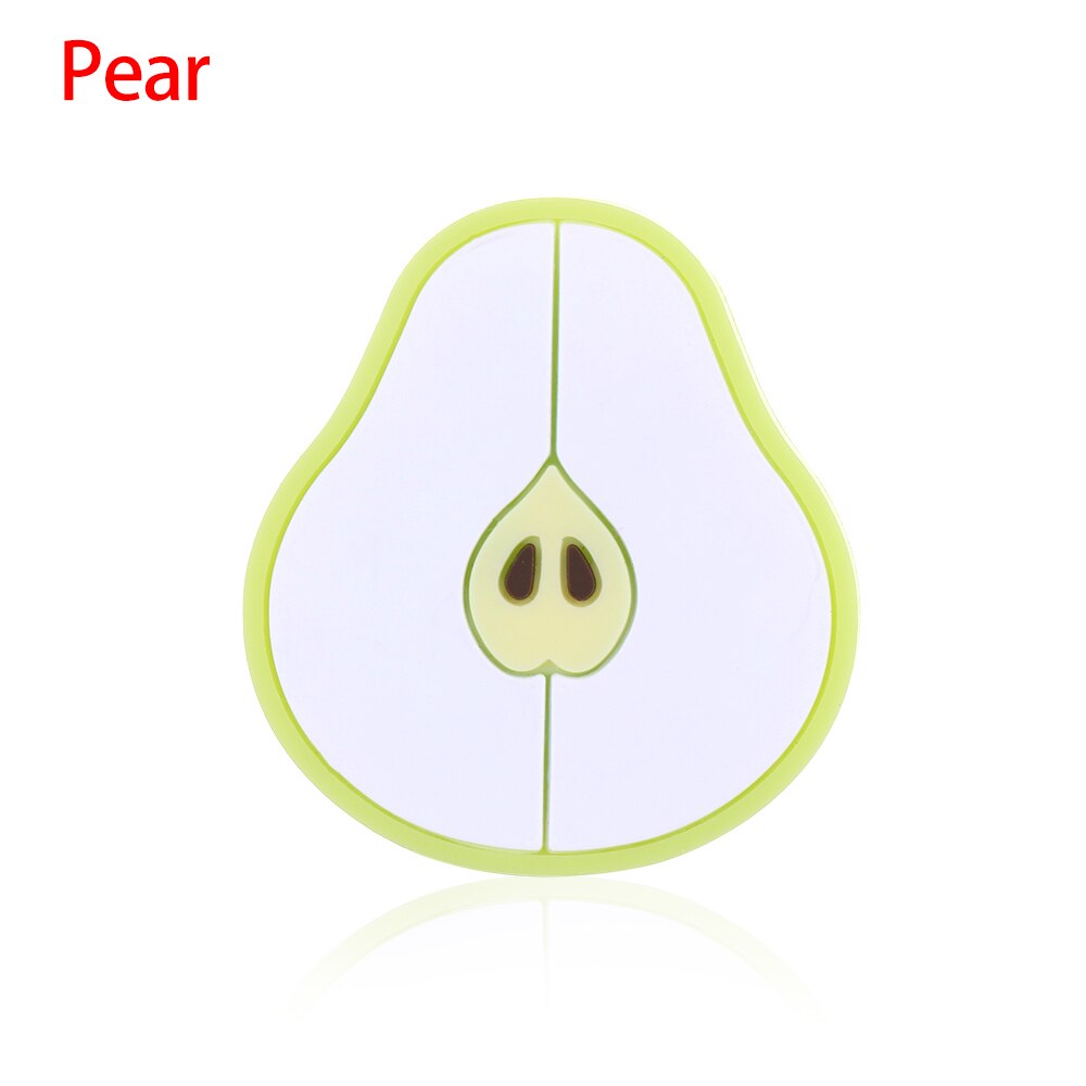 Lovely Cartoon Fruit Charger Cable Winder Protective Case Saver Data line Protector Earphone Cord Protection Sleeve Wire Cover: Pear
