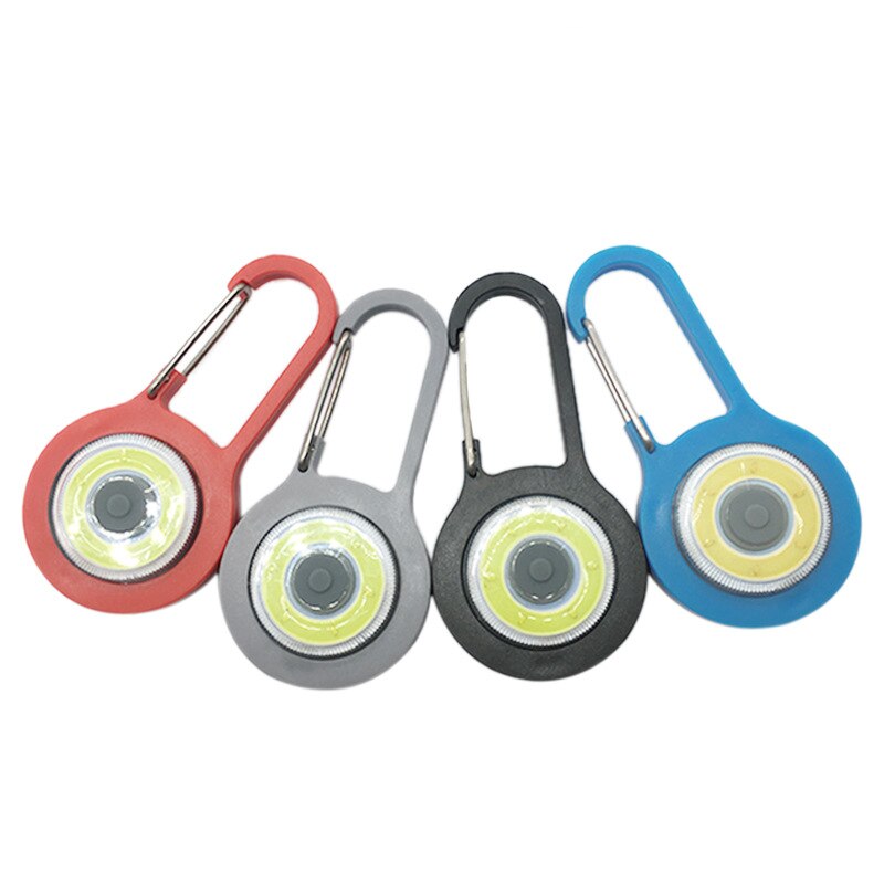 Portable LED Flashlight Carabiner Keychain Light Torch Lamps 3 Modes Emergency Camping Tent Lamp Pocket Backpack Light