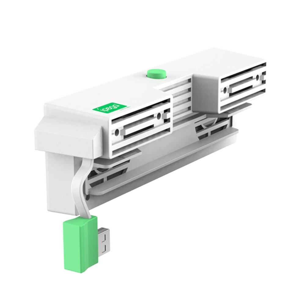 Refroidisseur de pompe Turbo externe pour Console de jeu, 2 ventilateurs, alimenté par USB, pour nintendo Switch NS, radiateur de radiateur: WHITE