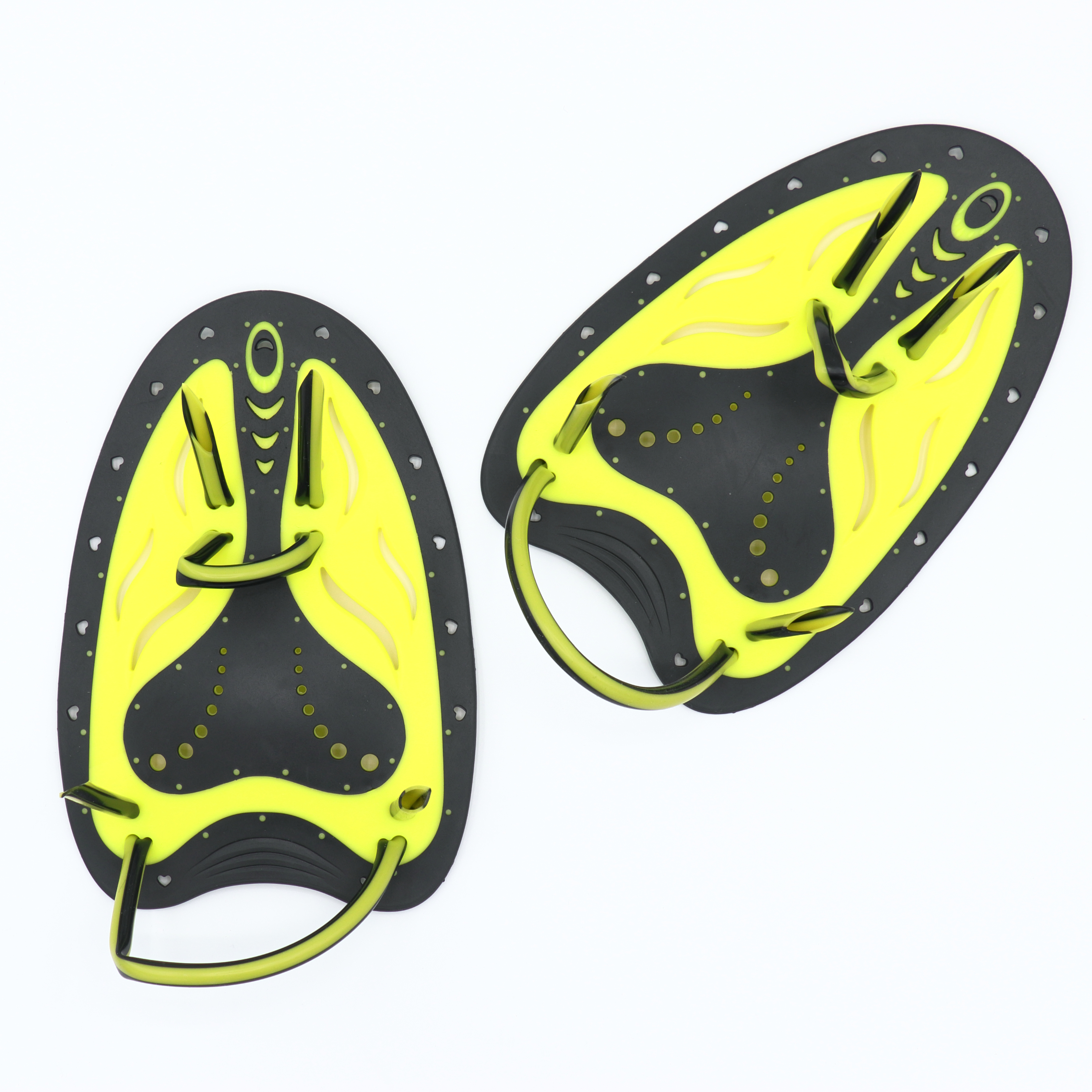 1 paar zwempeddels Power Handpeddels Zwemtrainingshulpmiddelen Verstelbaar voor heren Dames Zwemhandpeddels: YELLOW / S