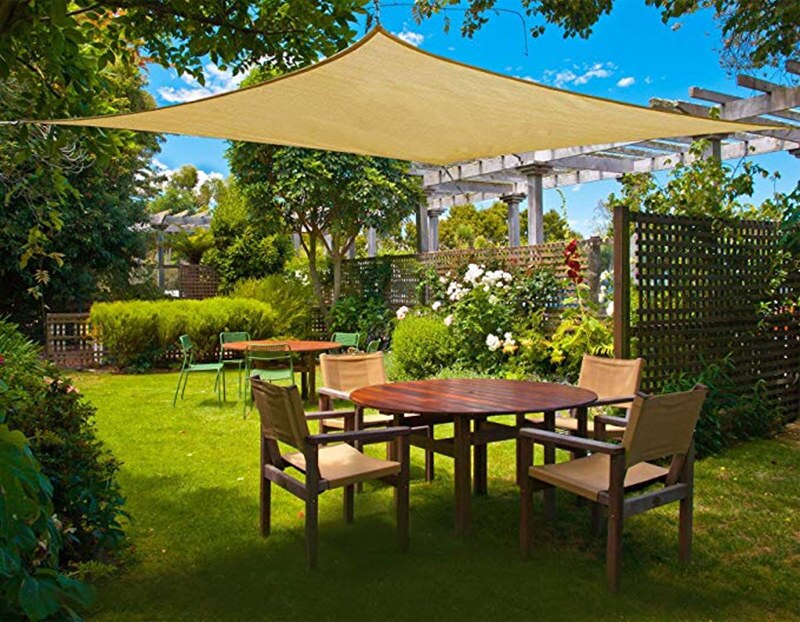 Anti-UV square Triangle Sun Shelter Awning Pool garden Patio Shade Tent Waterproof Sail Sunshade Tarp For Outdoor Camping