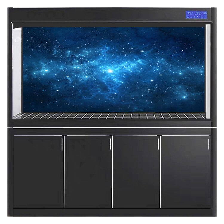 Aquarium Background Static Cling Green Tree Tropical Reptile Background 3D Effect PVC Adhesive Poster Aquarium Poster: 17-61X30