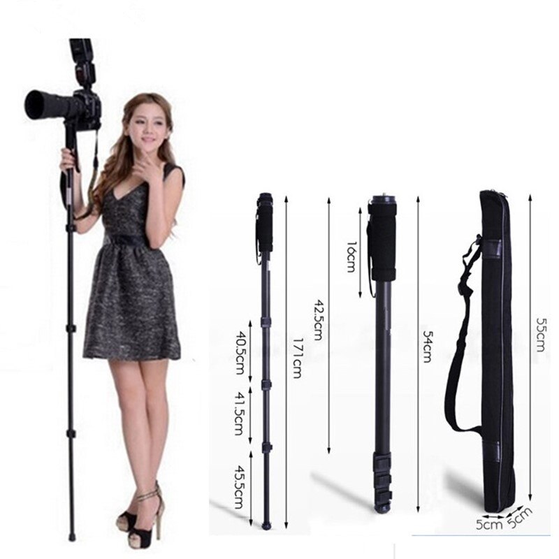 Lightweight Portable 1003 Travel Camera Tripod Monopod Aluminum Ball Head Compact For Digital SLR DSLR Camera