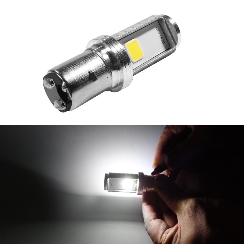 HYZHAUTO 1Pcs H6 BA20D LED Motorcycle Headlight High Power COB Bulb For LED Motor bike Scooter Headlamp Hi/Lo Beam 12W 1000LM