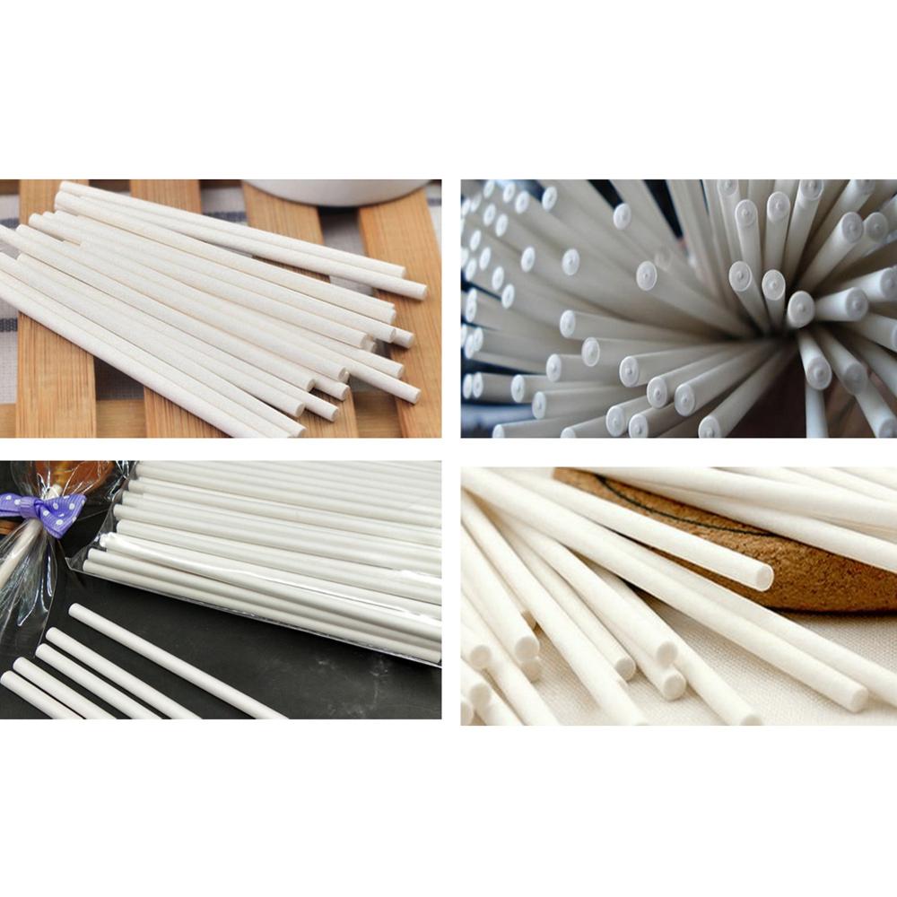 100/150Pcs Lollipop Paper Stick Chocolate Candy Pop Stick Safe And Durable With Smooth Surface Home supplies Children Non-toxic: 150pcs