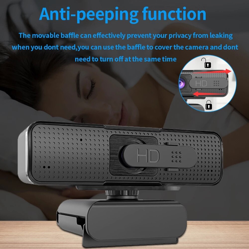 H701 HD USB Webcam Support Autofocus Web Camera 1080P For Computer Live Online Teaching Video Calling with Microphone Camera