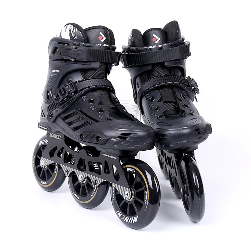 Zapatos de patines en línea profesionales para niños y adultos, zapatillas de patinaje de velocidad para carreras al aire libre, zapatillas deslizantes de 3 ruedas para hombres y mujeres