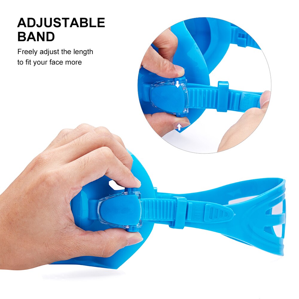 Duikmasker siliconen snorkel anti-condens bril brillenset siliconen zwembadvisuitrusting zwart voor volwassenen