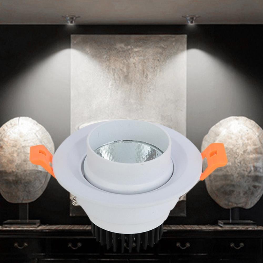 Led Downlight Verstelbare Hoek Plafondlamp Spot Light Ronde Led-paneel Licht Opbouw Muur Kast Display Hotel Lampen: Default Title