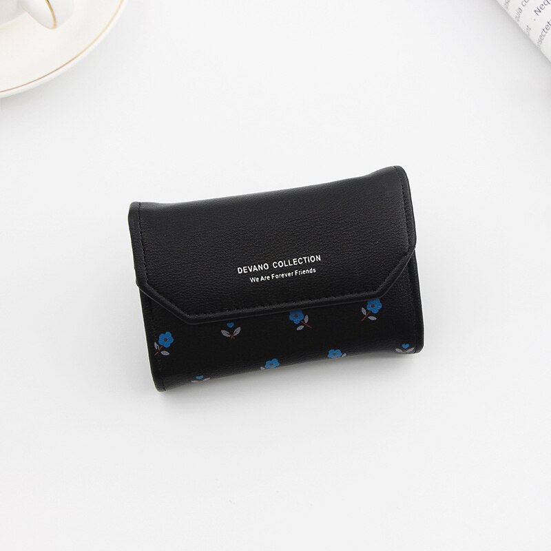 Purdored 1 Pc Vrouwen Bloemen Kaarthouder Pu Kleine Creditcard Houders Vrouwelijke Minimalistische Portemonnee Rits Portemonnee Leuke Id houders