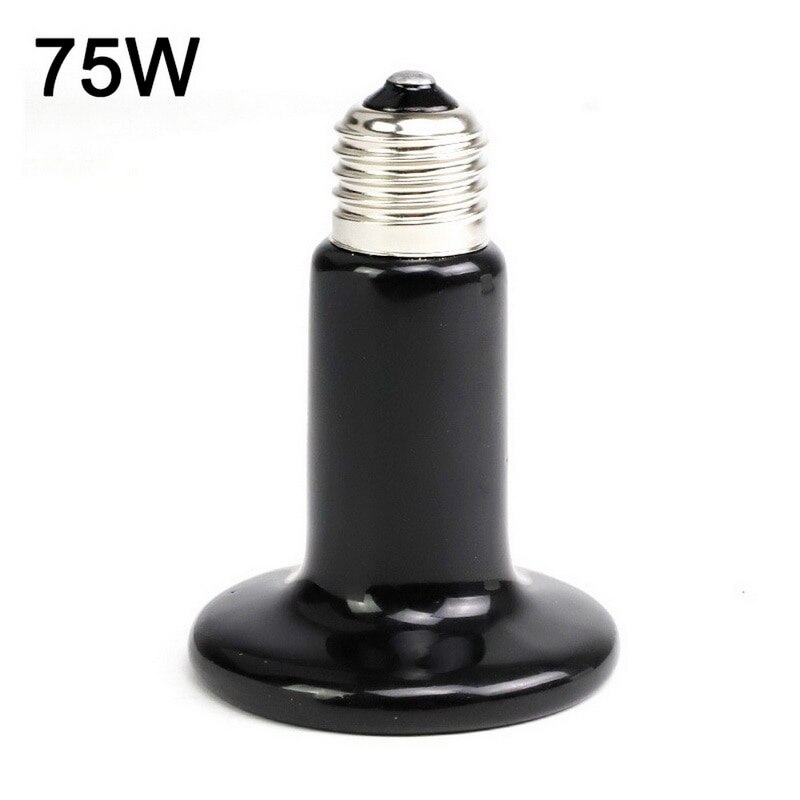 Far Infrared Pet Heating Lamp Ceramic 220V Pet Heating Lamp Light Bulb Pet Brooder Chickens Reptile Lamp 25W 50W 75W 100W: 3