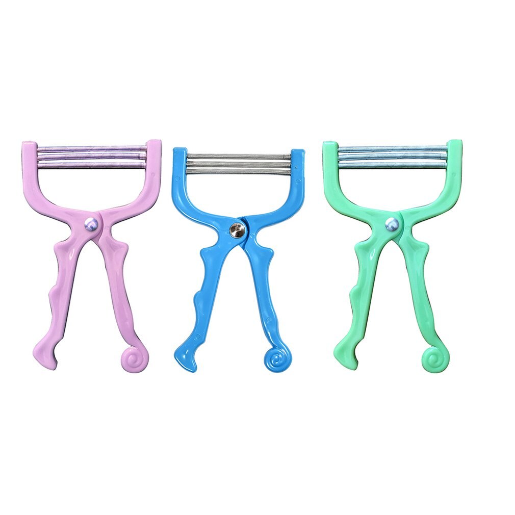 Safe Handheld Facial Hair Removal Full Body Manual Plucking Device Threading Beauty Epilator Leg Clipper