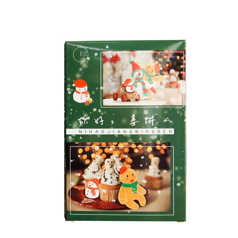 30sheets「Hello ! Gingerbread Man Message Greeting Card Postcard Bookmarks Aesthetes Stationery: Default Title