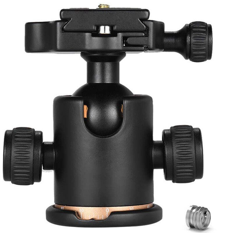 Camera Ball Head Tripod With Quick Release Plate Fits With Arca-Type Quick-Release System Max Load 8 Kg For Canon 5 D Markii Iii: Default Title