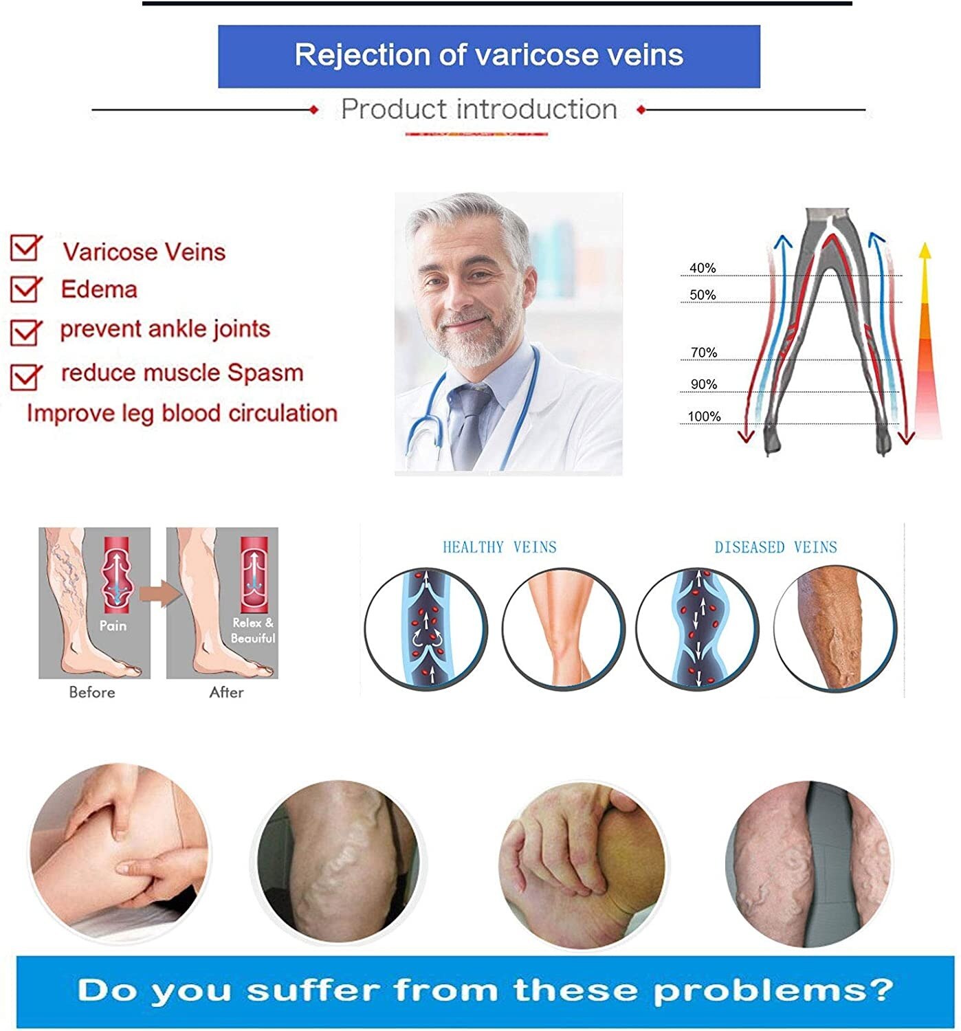 Advanced Graduated Compression Leggings Women 20-30 MmHg Footless Microfiber Leggings Tights