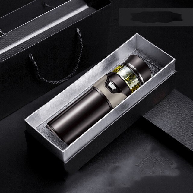 Tea Water Separation Thermos Bottle Stainless Steel Tea Strainer Thermos Infuser Tumbler Vacuum Flask With Tea Filter Two Cover: 12
