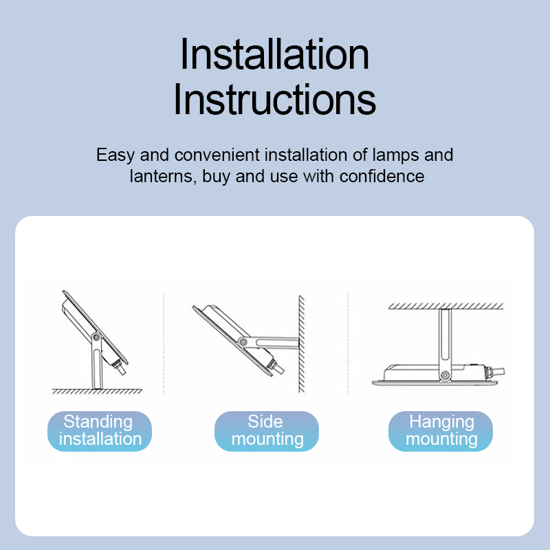 LED Projectielicht IP65 Waterdichte Reflector Spotlight 30W 50W 80W 100W 150W 200W Outdoor tuin Vierkante Straat Wandlamp