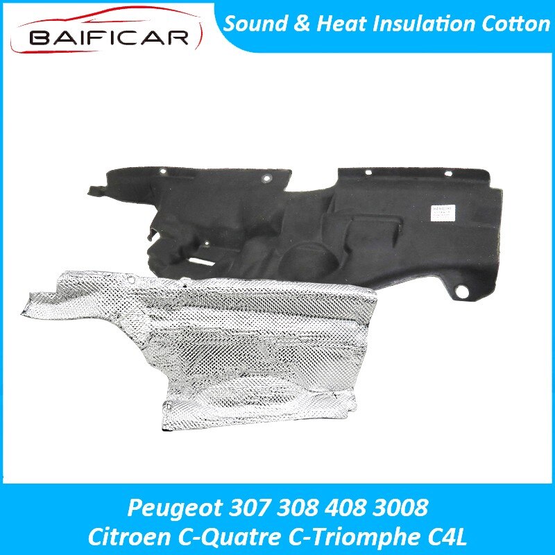 Baificar-moteur de voiture authentique | Flambant neuf, insonorisé, isolation thermique en coton, compartiment insonorisé, pour Peugeot 307 308 408 C-Quatre C4L