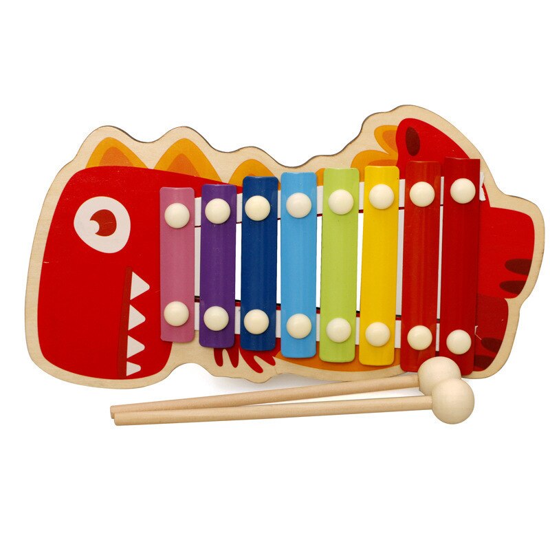 1 pieza de dibujos animados Mingrui tocar piano niños música xilófono educación temprana instrumento instrumental Orff: Default Title