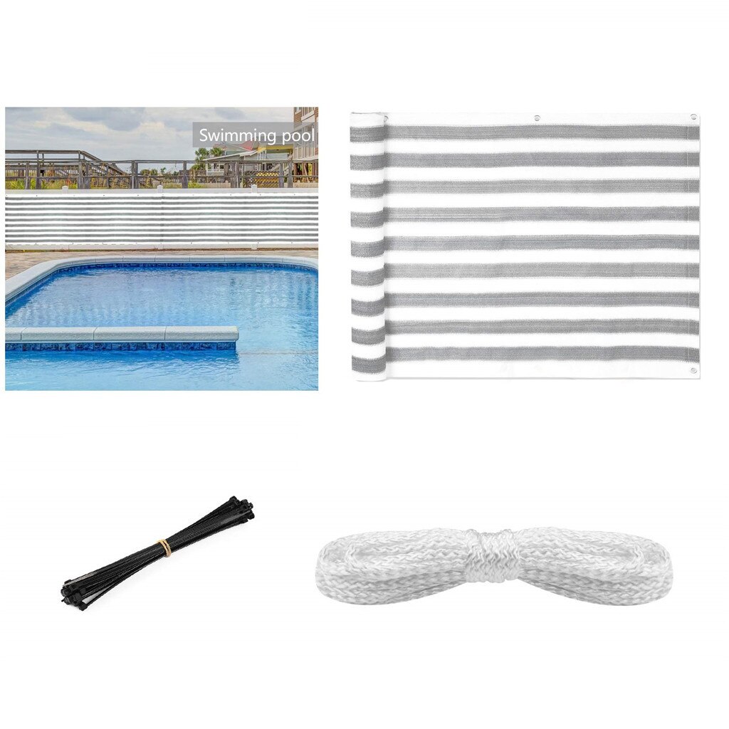 Balcony Privacy Screen Fence Mesh For Balcony Windscreen Sun Shade UV-Proof Wind Child Safe Protection Yard Cover