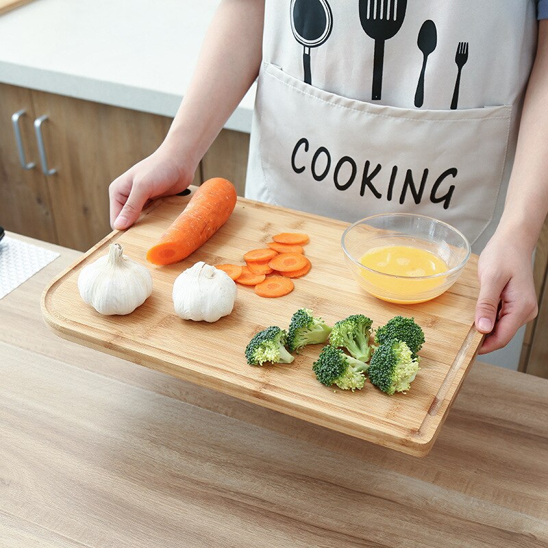 Household large kitchen cutting board Bamboo cutting fruit board cutting board cutting board simple rectangular cutting board