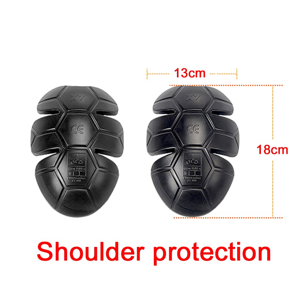 CE Protector Motorcycle Protective Gear Shoulder Pad Elbow Pad EVA Back Protection Motorbike Motorcycle Biker Equipment: A pair Shoulder pads
