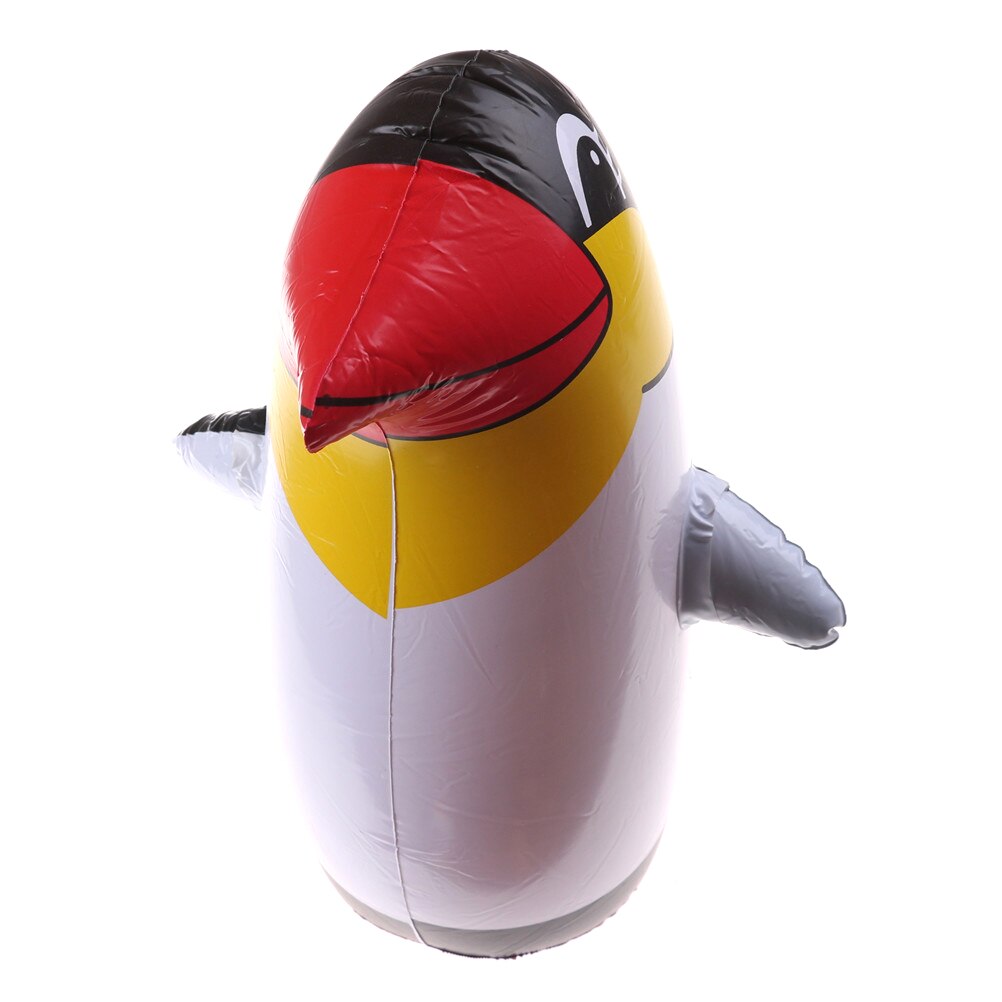 Inflatable Penguin Tumbler Roly-poly Toy Tumbler Penguin Toy Squeezed Call With Sound PVC Inflatable Toys 36cm