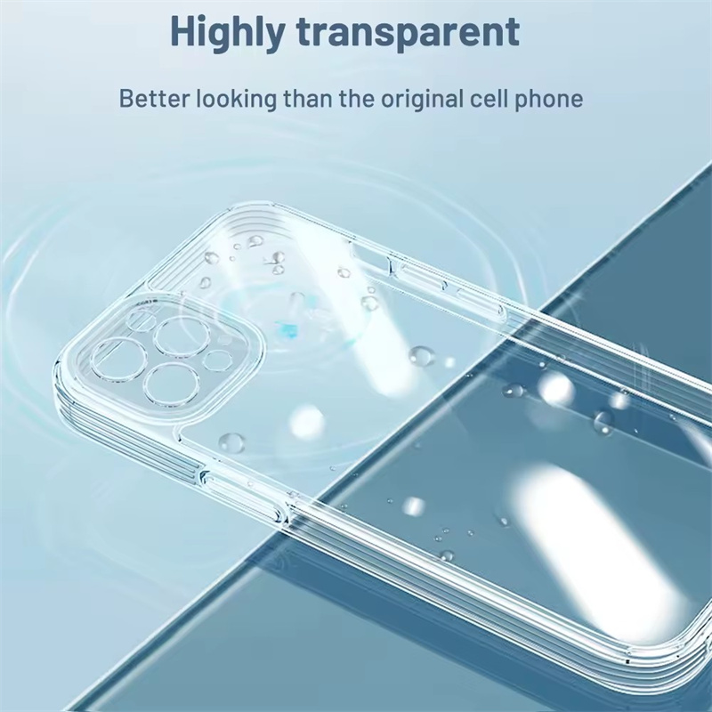 Clear Transparent Phone Case For Iphone 15 14 13 12 11 pro max Soft TPU Silicone iPhone 7 8 Plus X Xs Max XR Phone Bags Case