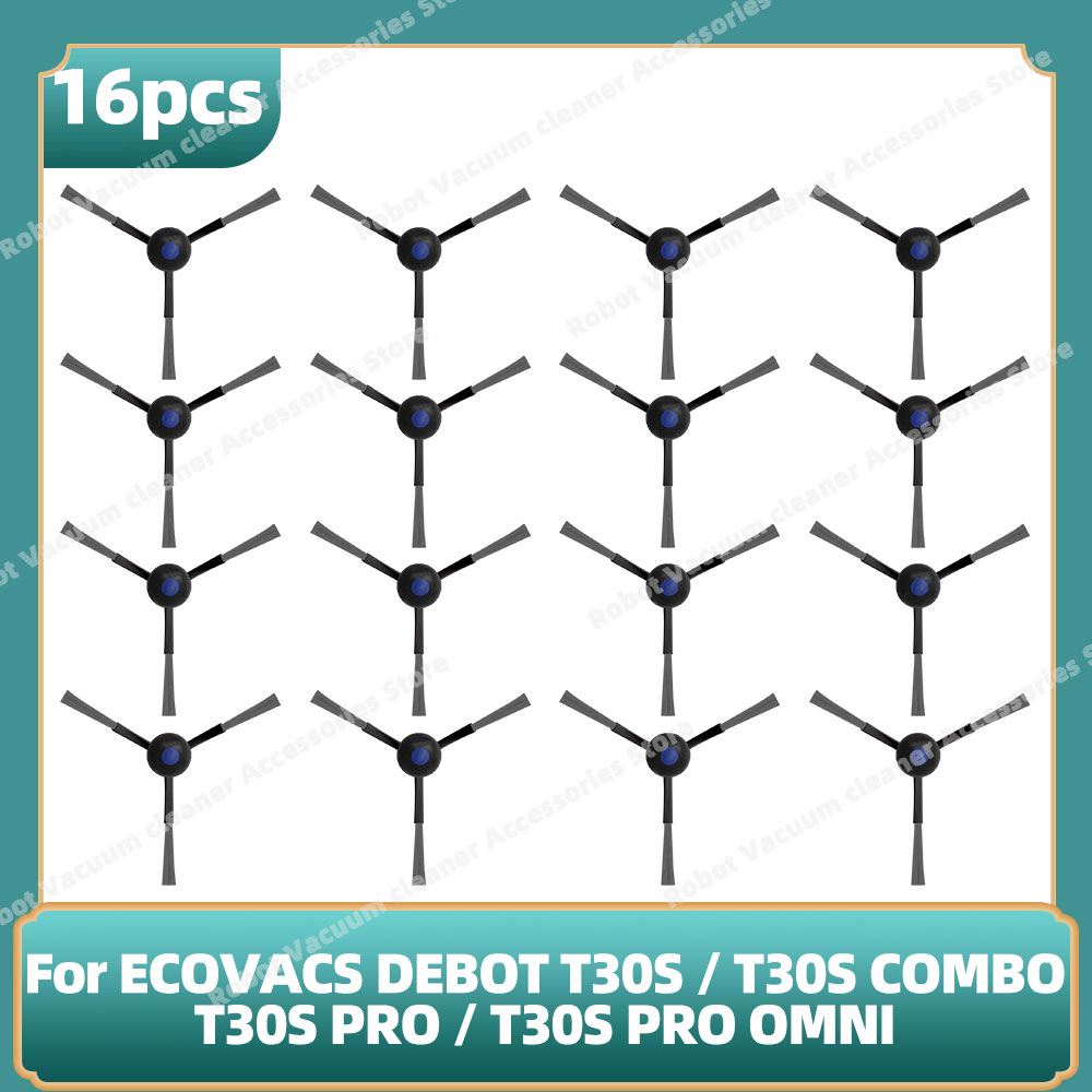 Compatibile per ECOVACS DEBOT T30S / T30S COMBO / T30S pro / T30S pro OMNI / T30S AI Parti Principale Spazzola Laterale Filtro Mocio Sacchetto per la Polvere: Kaki scuro