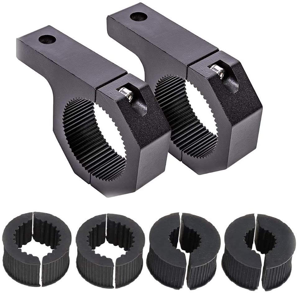 2PCS 1/1.4/2 inch Mounting Bracket Tube Clamp Roof Roll Cage Holder for LED HID Light Bar