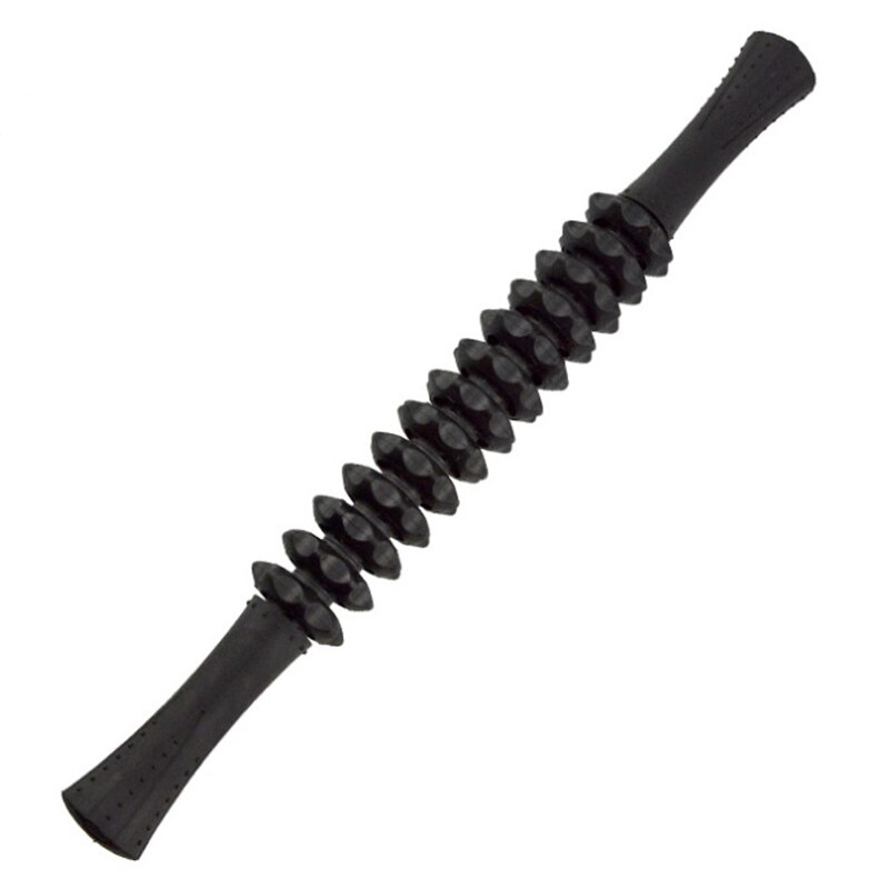 Muskelavlastningsmassager yoga redskap roller stick kroppsmassage avslappningsverktyg för idrottare tränare  xd88: Svart