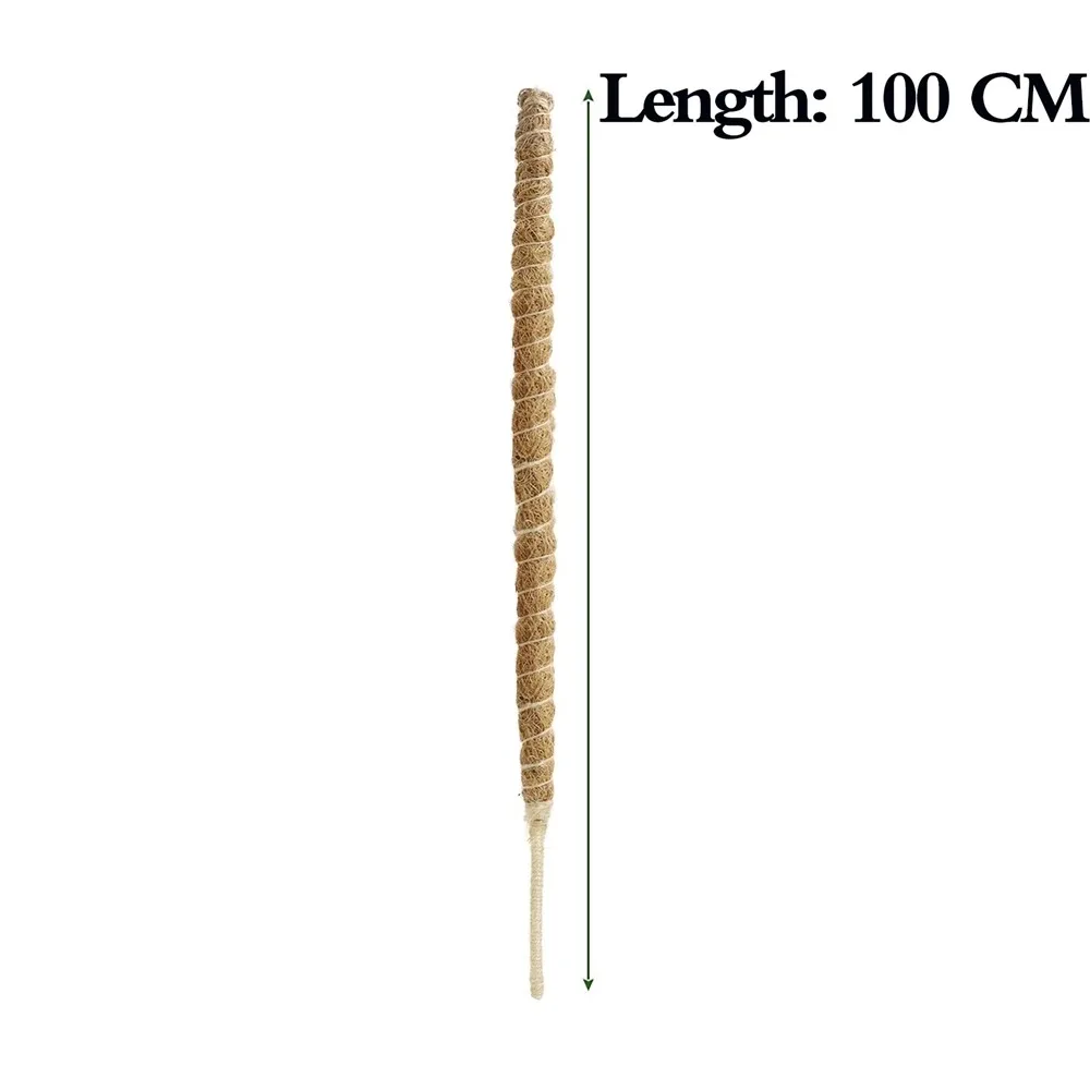 Poste de musgo para plantas trepadoras de interior, enredaderas para cultivar plantas hacia arriba, soporte para plantas con lazos de jardín, 60/70/80/90/100/110/120CM, 1 unidad: Rojo