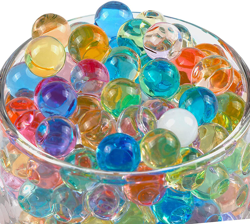 600 SZTUK Przezroczyste koraliki wodne Kryształowa gleba Przezroczyste rosnące perły żelowe Kulki hydrożelowe Błoto Orbiz Jelly do roślin wazonowych Wystrój domu