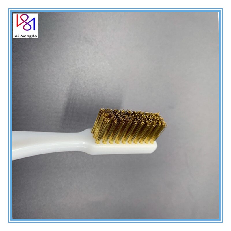 3D Printer Cleaner Tool Copper Wire Toothbrush Copper Brush Handle Hotend Cleaning Bed Cleaning Parts For Nozzle Block