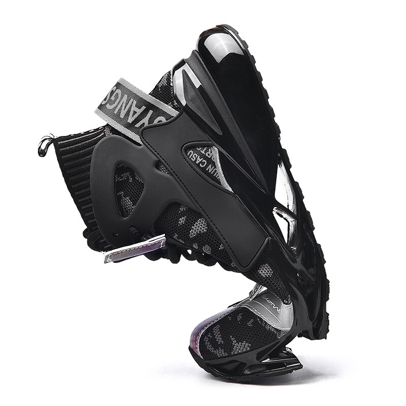 Nowe ostrze buty mężczyźni komfortowe światło TPU trampki mężczyźni Popcorn za kolana najlepsze trampki męskie buty trekkingowe Zapatos Hombr