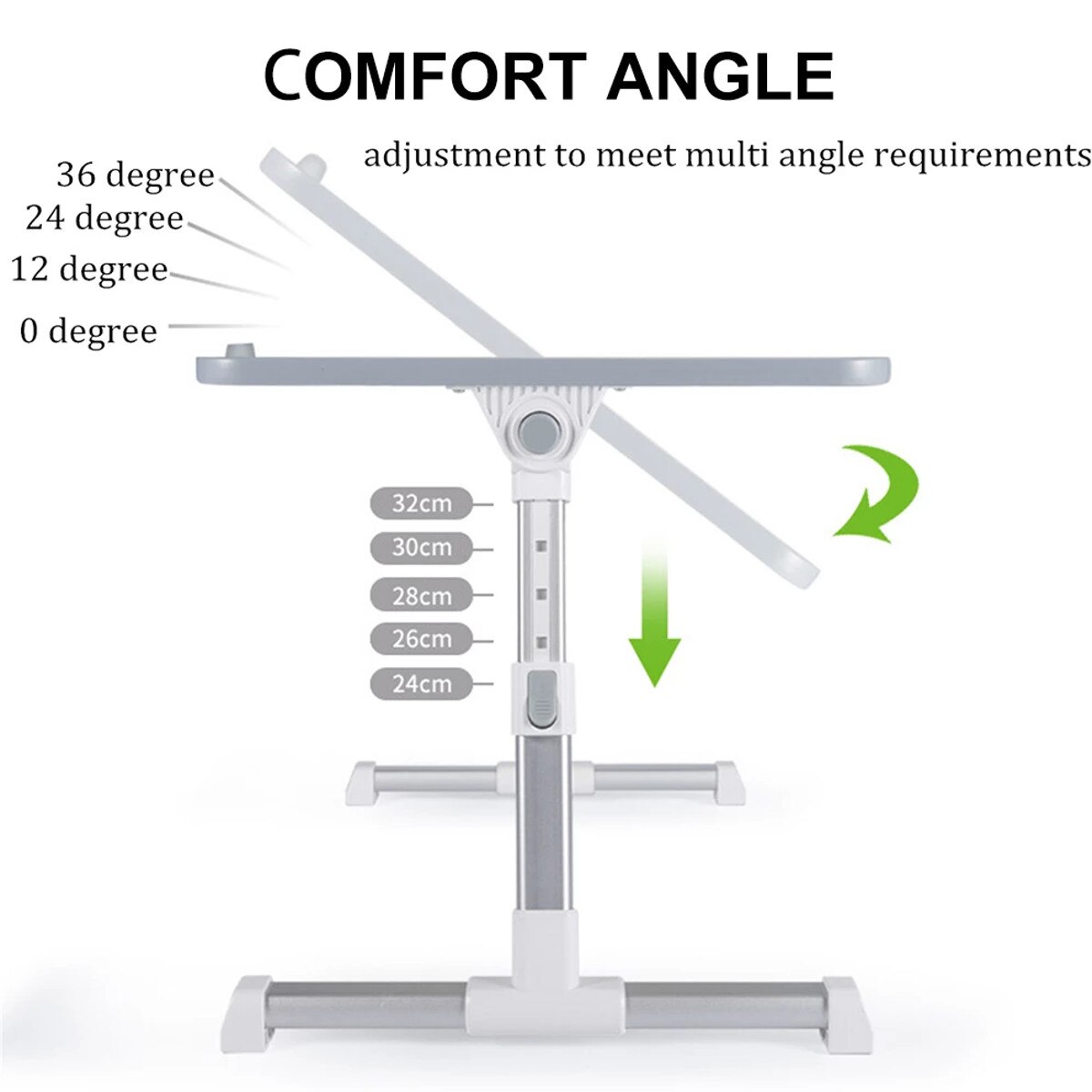 Multifunction Simple Folding Adjustable Laptop Desk With Cooling Fan Lifting Small Table Dormitory Computer Table BedDesk
