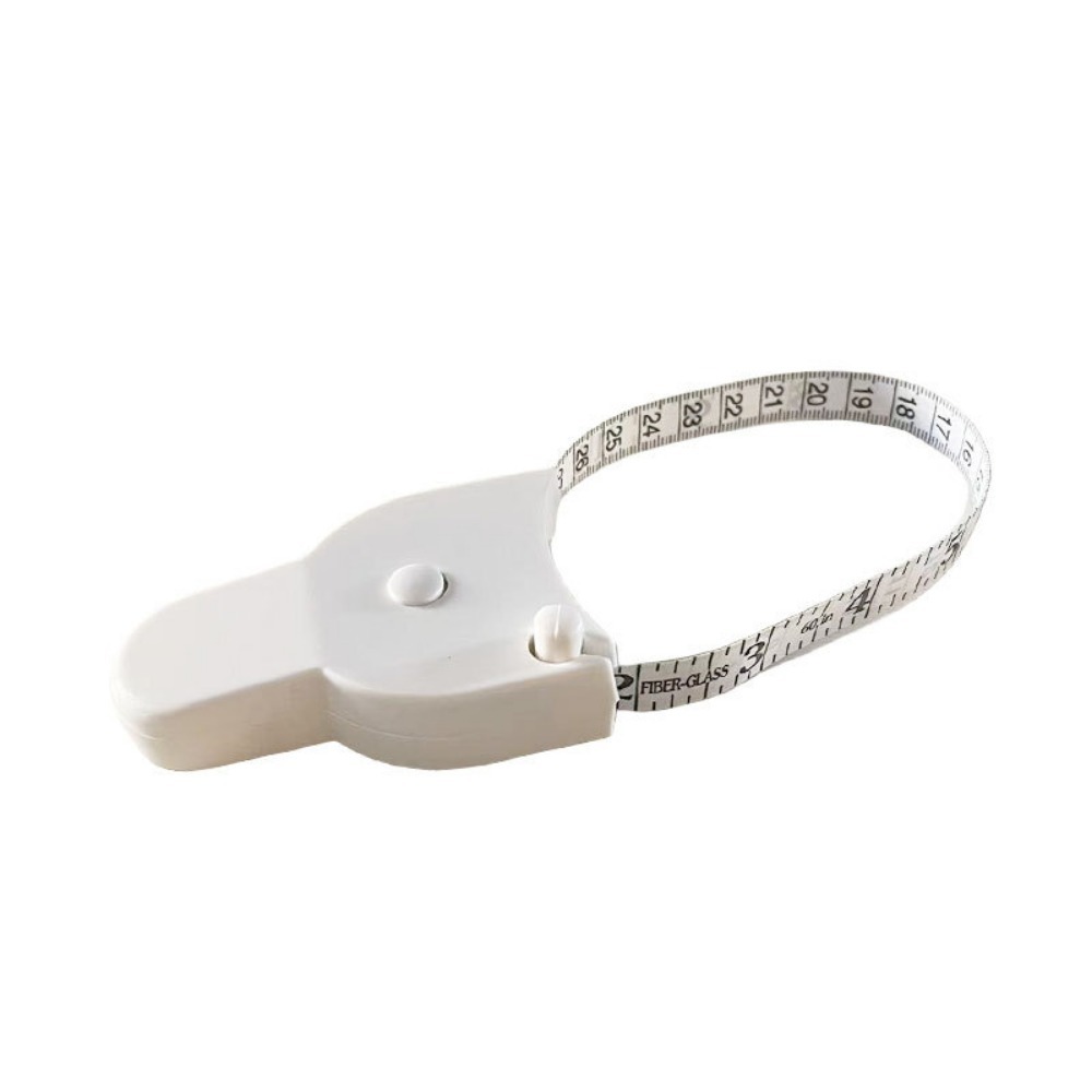 Precisie draagbare taille meetliniaal Telescopisch Y-vormig meetlint Huishoudelijk meetlint met drie omtrek: WHITE