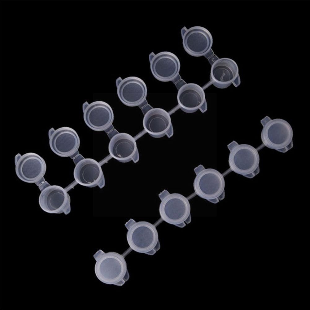 6 Pots 3ml Empty Paint Strips Mini Paint Box Pod Arts Containers Container Drawing Storage Plastic Pigment Crafts Tool L9j8