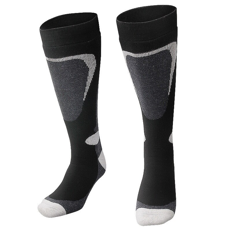 COPOZZ chaussettes élastiques hautes chaussettes de Ski coton épais Sports Snowboard cyclisme Ski football Absorption d'humidité chaussettes pour hommes femmes