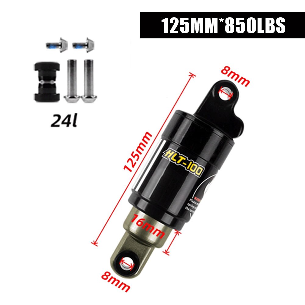 HLT-100 Bicycle Hydraulic Spring Shock Absorber Electric Vehicle Snowmobile Mountain Bike Rear Shock Absorber: A