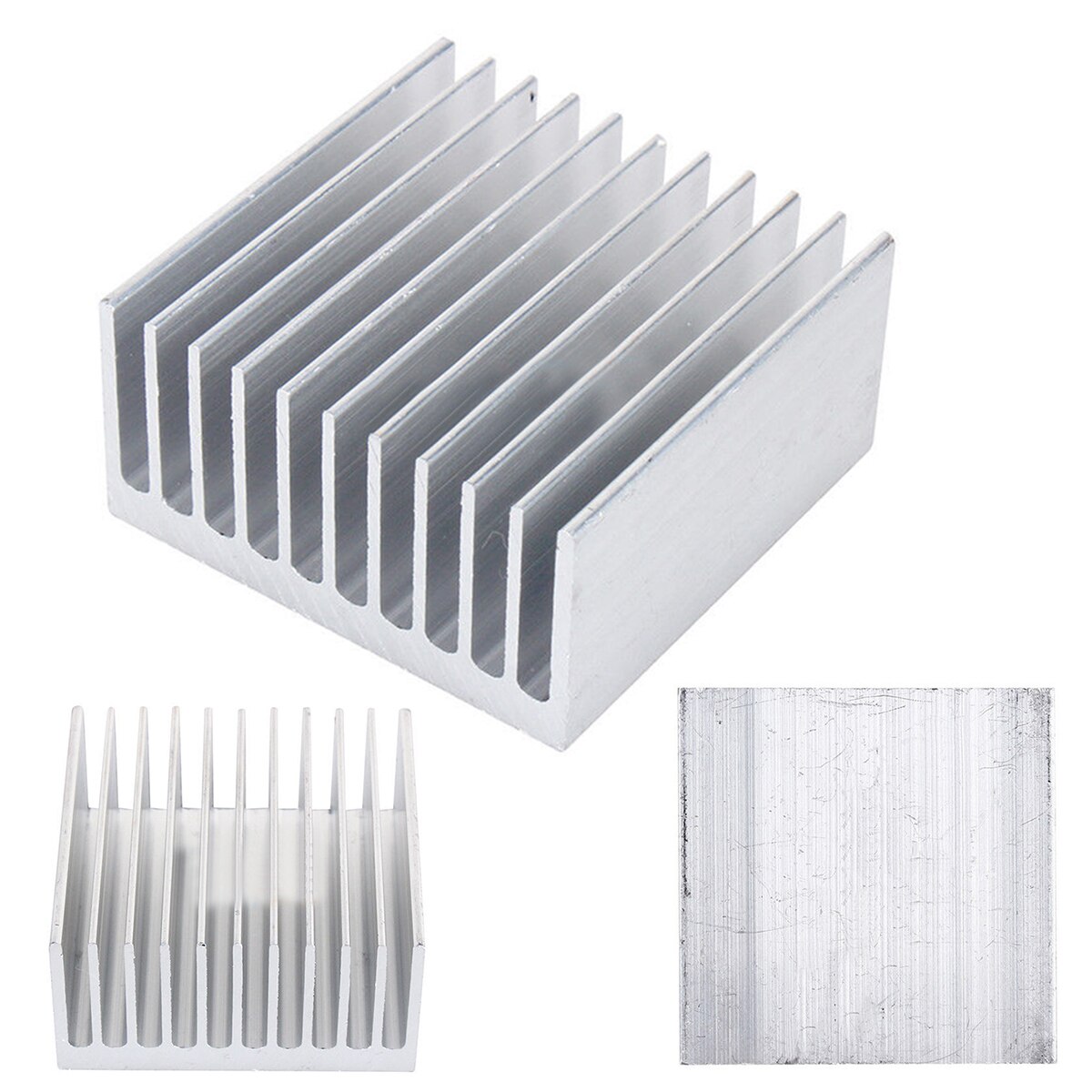 1 Piece Heat Conducting Block 11 Tooth 40mm*40mm*20mm Aluminium Radiator Heatsink Heat Sink Cooling Accessories