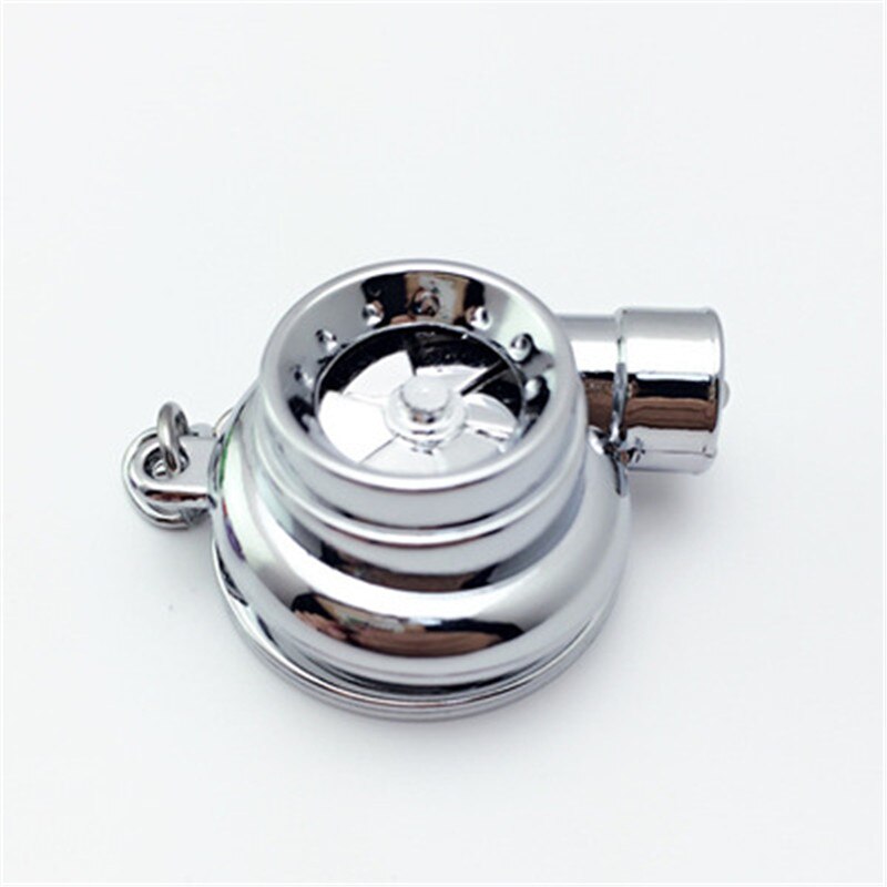 Mini Turbo turbocompresor para coche, llavero con anilla giratoria, llavero con luz: 07